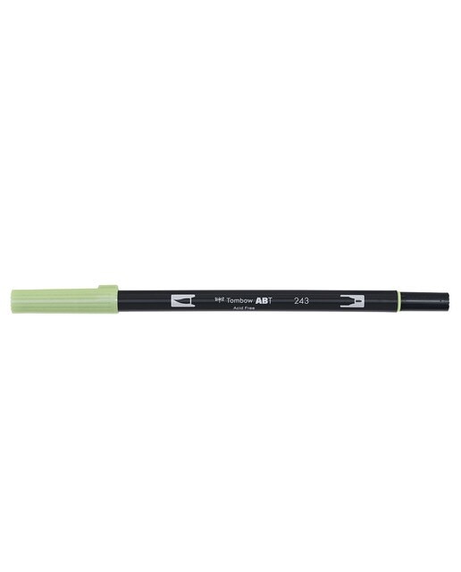 Marcador Dual Brush ABT de ponta dupla aguarelável Mint 243 Menta-1