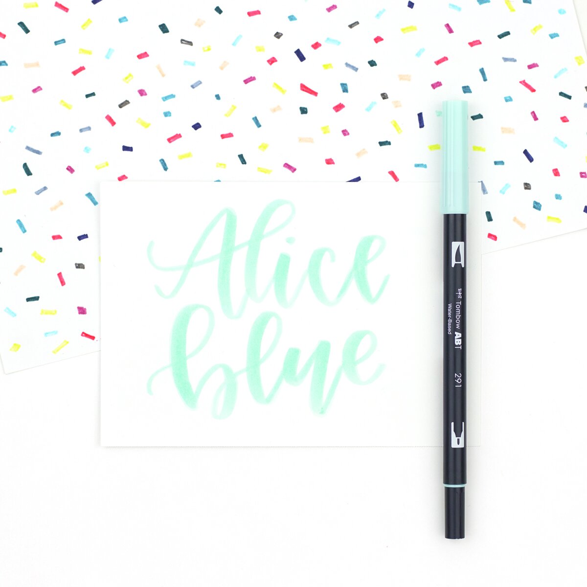 Marcador Dual Brush ABT Ponta dupla aguarelável Alice Blue 291 Azul-3