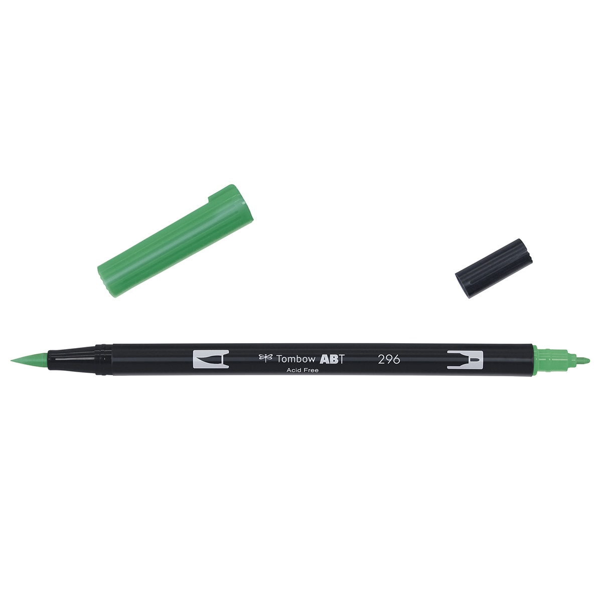 Marcador Dual Brush ABT de ponta dupla aguarelável Green 296 Verde-2