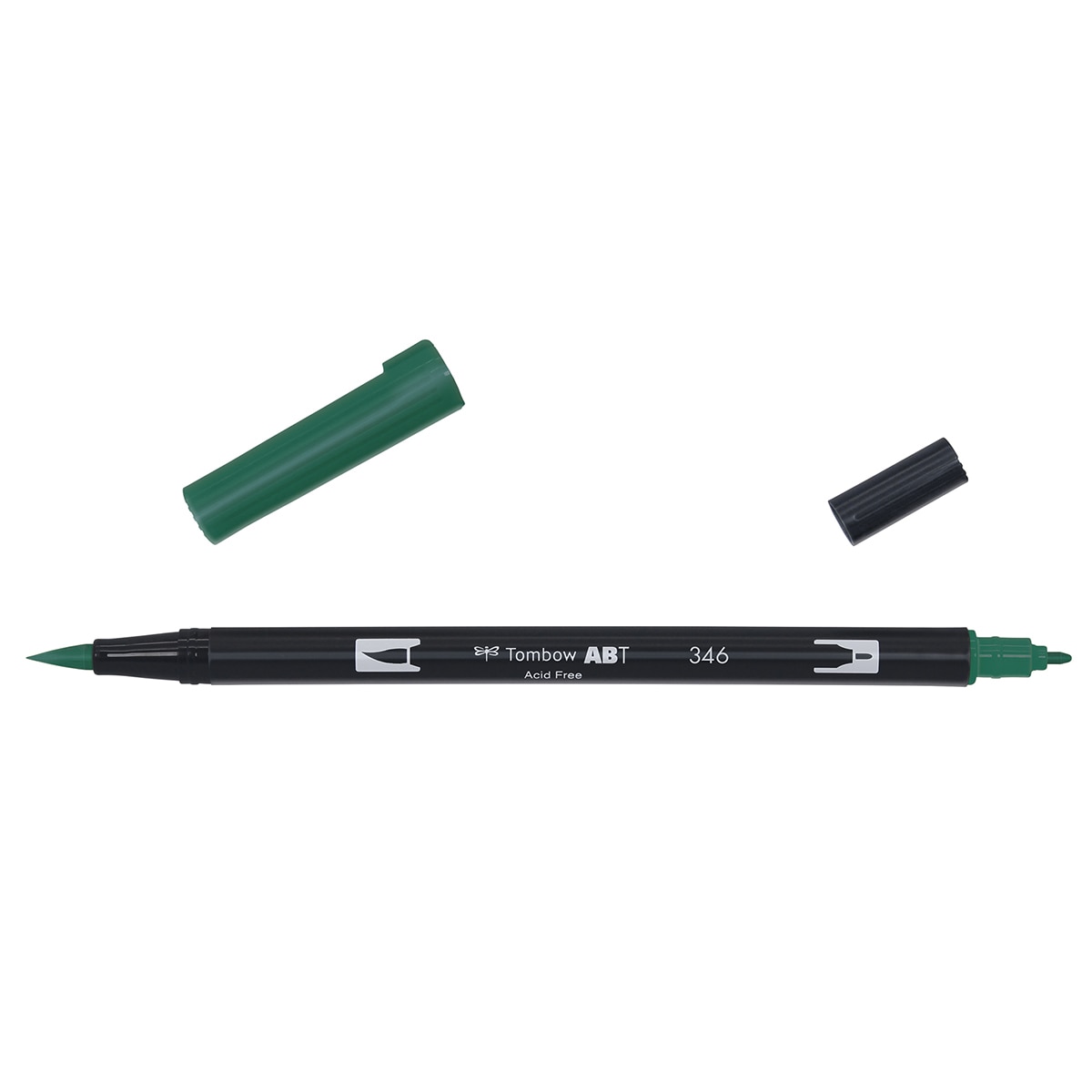 Marcador Dual Brush ABT de ponta dupla aguarelável Sea Green 346 Verde-2