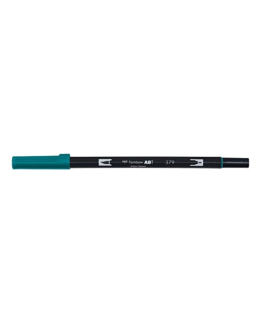 Marcador Dual Brush ABT de ponta dupla aguarelável Verde Jade 379 Jade-1