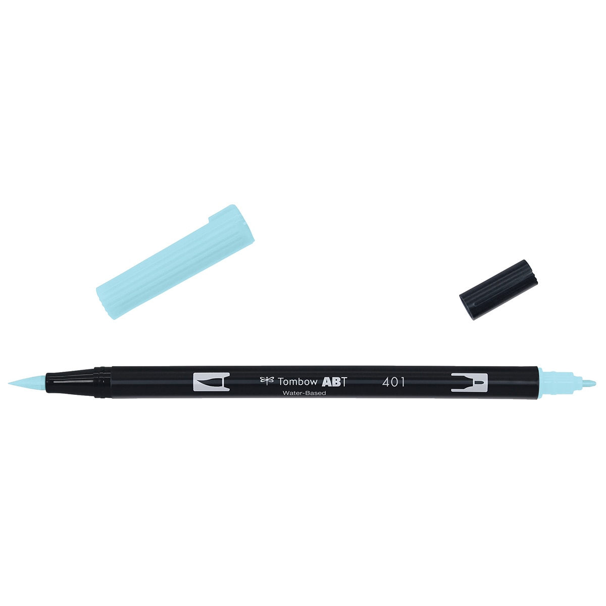 Marcador Dual Brush ABT de ponta dupla aguarelável Azul Água 401 Água-2