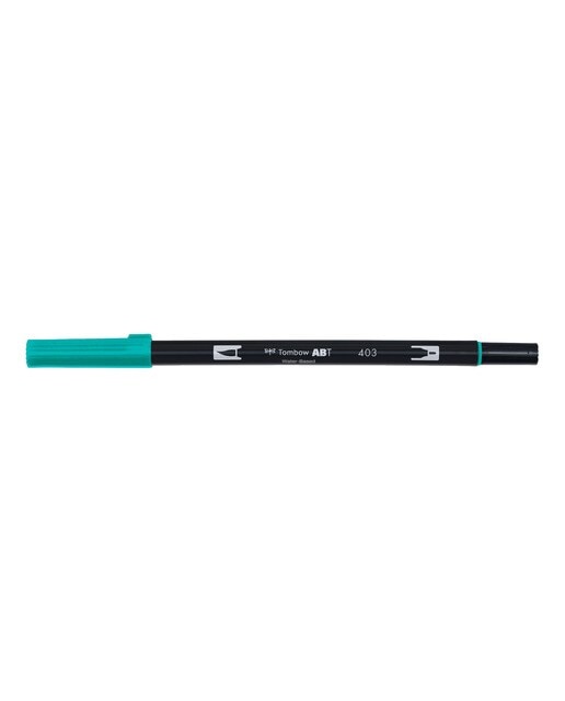 Marcador Dual Brush ABT de ponta dupla aguarelável Bright Blue 403 Azul-1