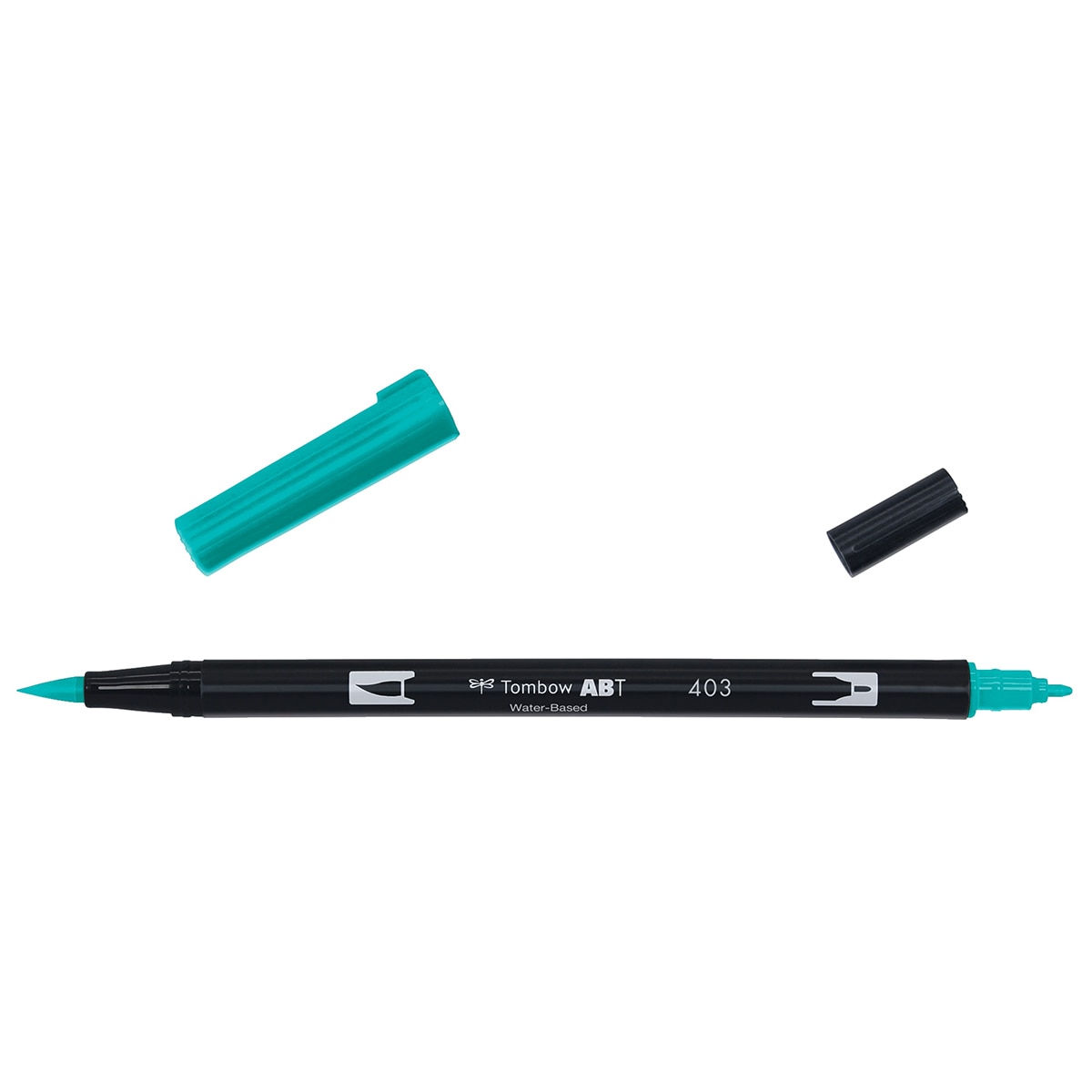 Marcador Dual Brush ABT de ponta dupla aguarelável Bright Blue 403 Azul-2