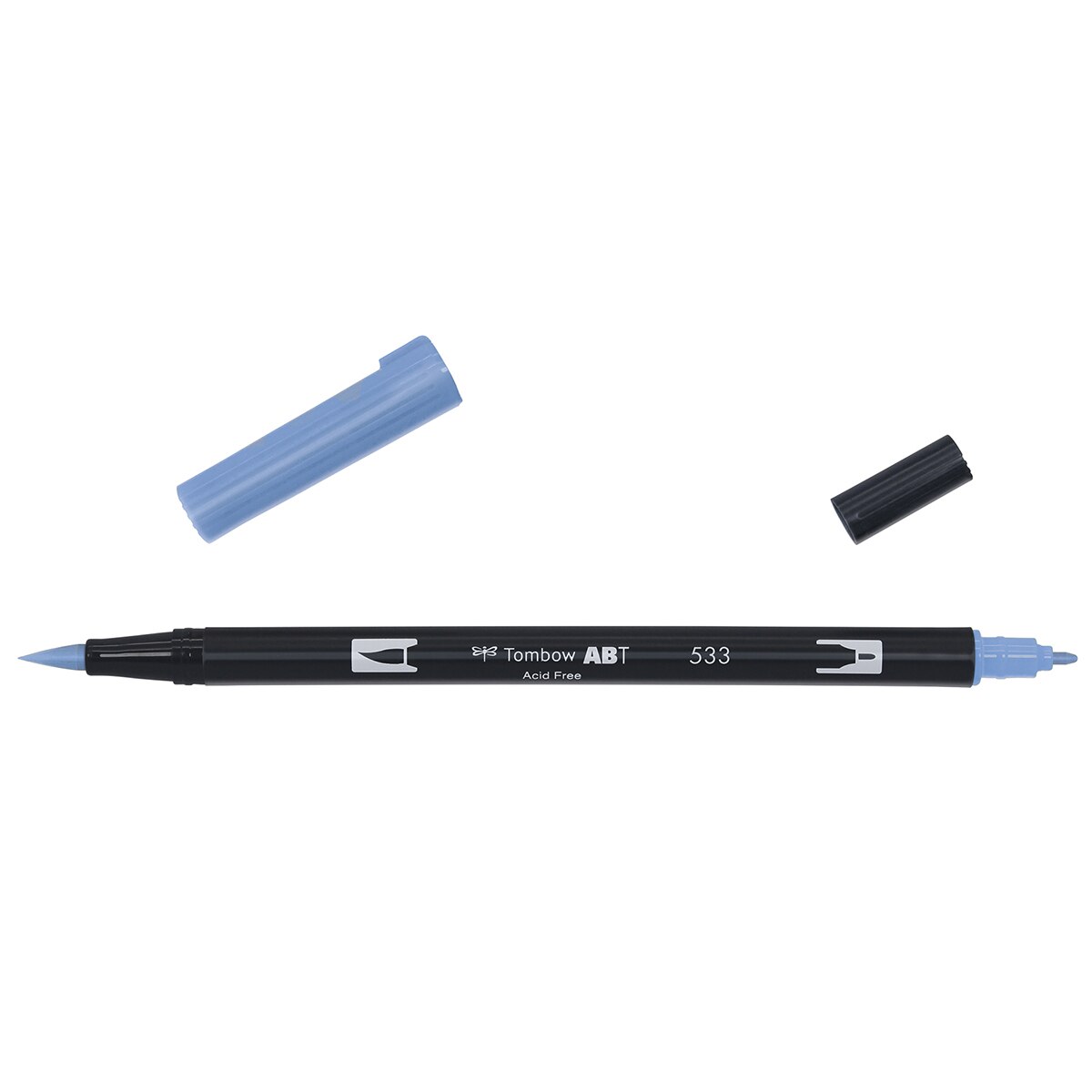 Marcador Dual Brush ABT de ponta dupla aguarelável Peacock Blue 533 Azul-2