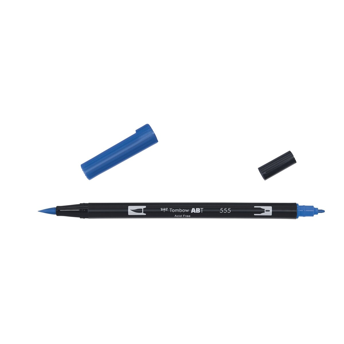 Marcador Dual Brush ABT de ponta dupla aguarelável Ultramarine 555 Azul-2
