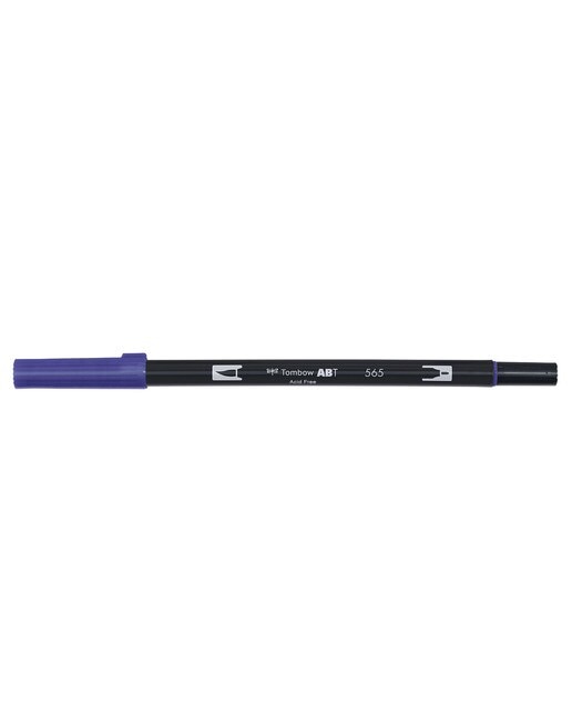 Marcador Dual Brush ABT de ponta dupla aguarelável Deep Blue 565 Azul-1