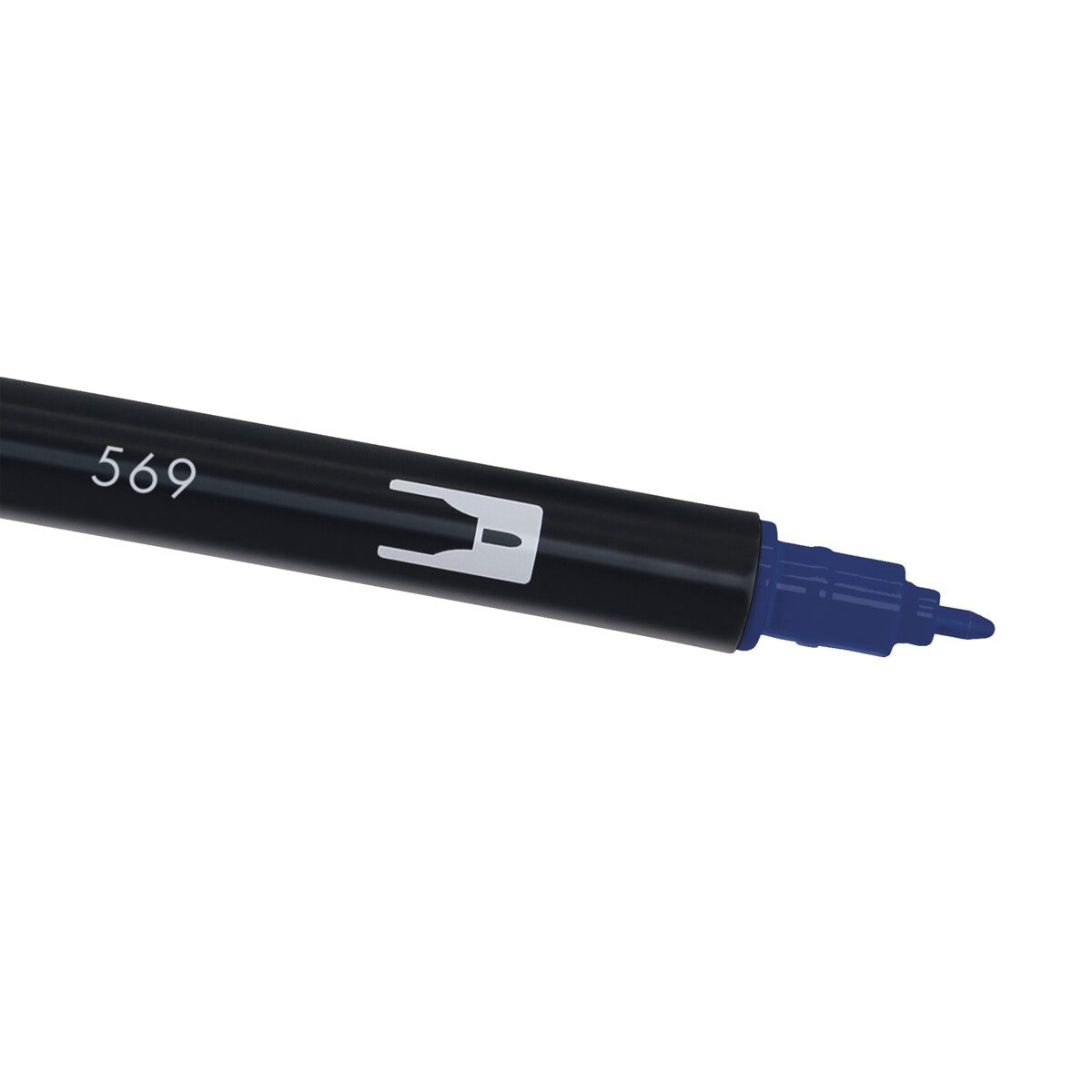 Marcador Dual Brush ABT de ponta dupla aguarelável Deep Blue 569 Azul-3