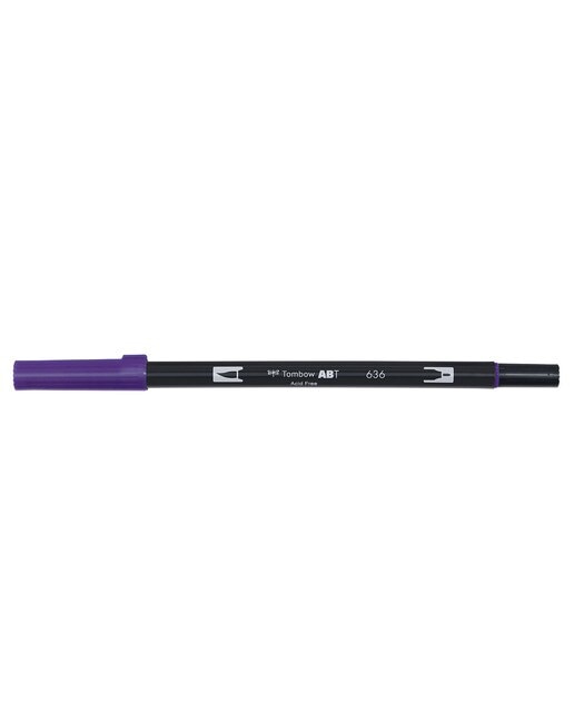 Imagem 0 de Marcador Dual Brush ABT de ponta dupla aguarelável Imperial Purple 636