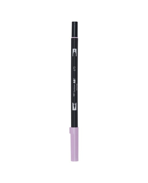 Marcador Dual Brush ABT de ponta dupla aguarelável Orchid 673 Orquídea-1