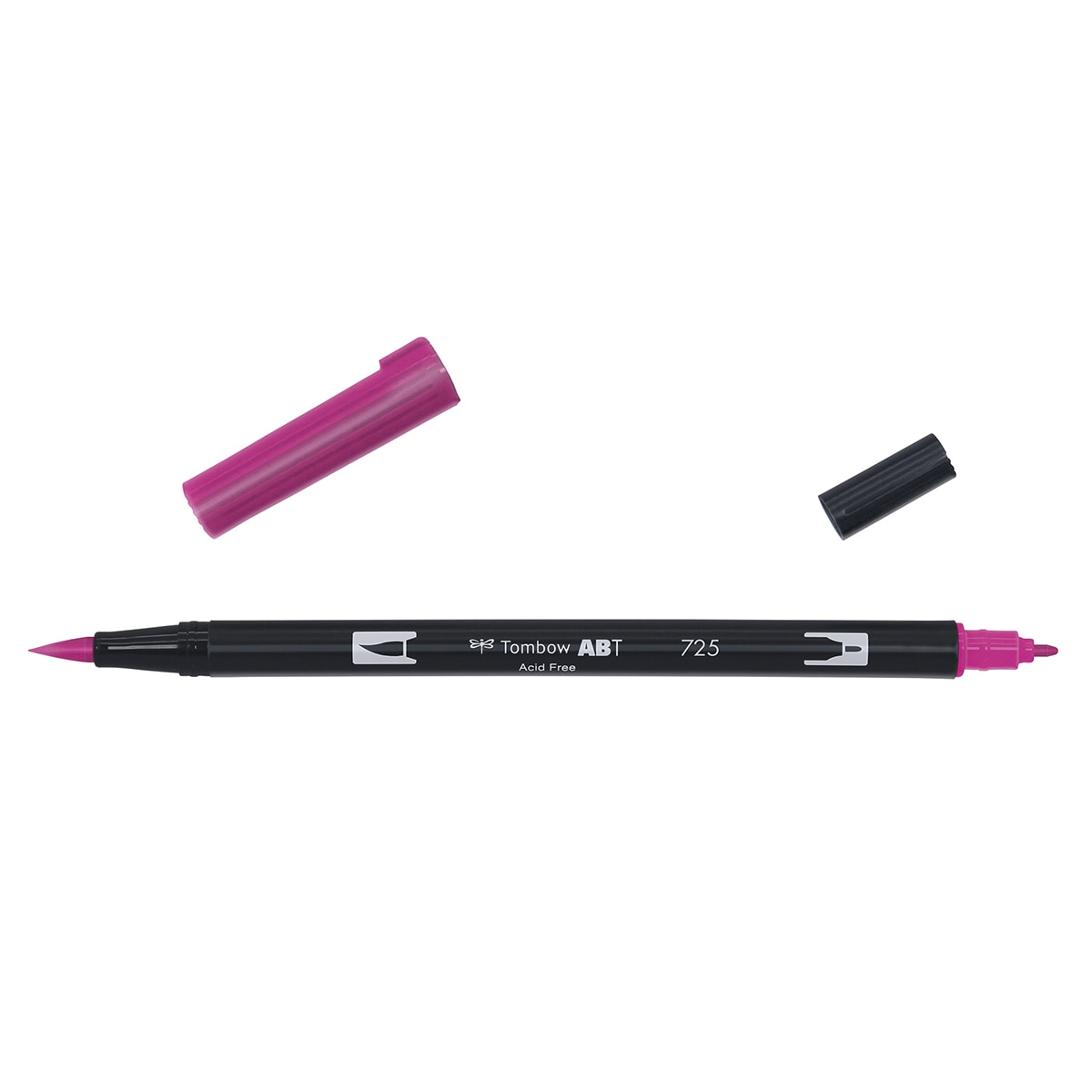 Marcador Dual Brush ABT de ponta dupla aguarelável Rodhamine Red 725 Rosa-2