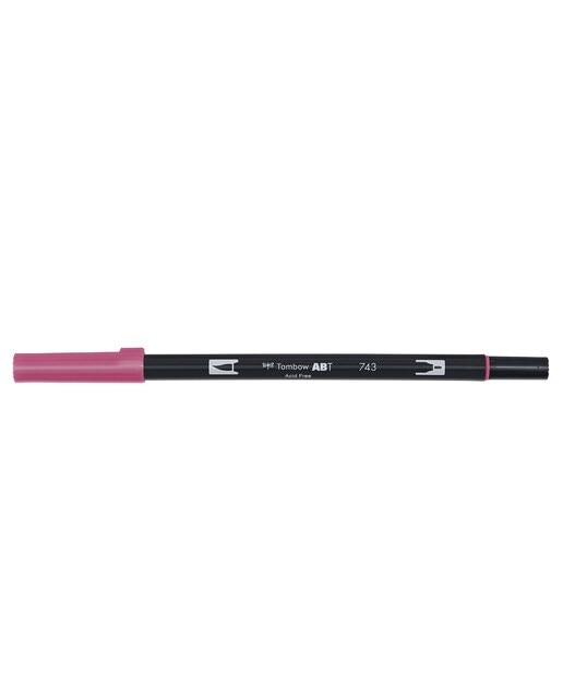 Imagem 0 de Marcador Dual Brush ABT de ponta dupla aguarelável Hot Pink 743