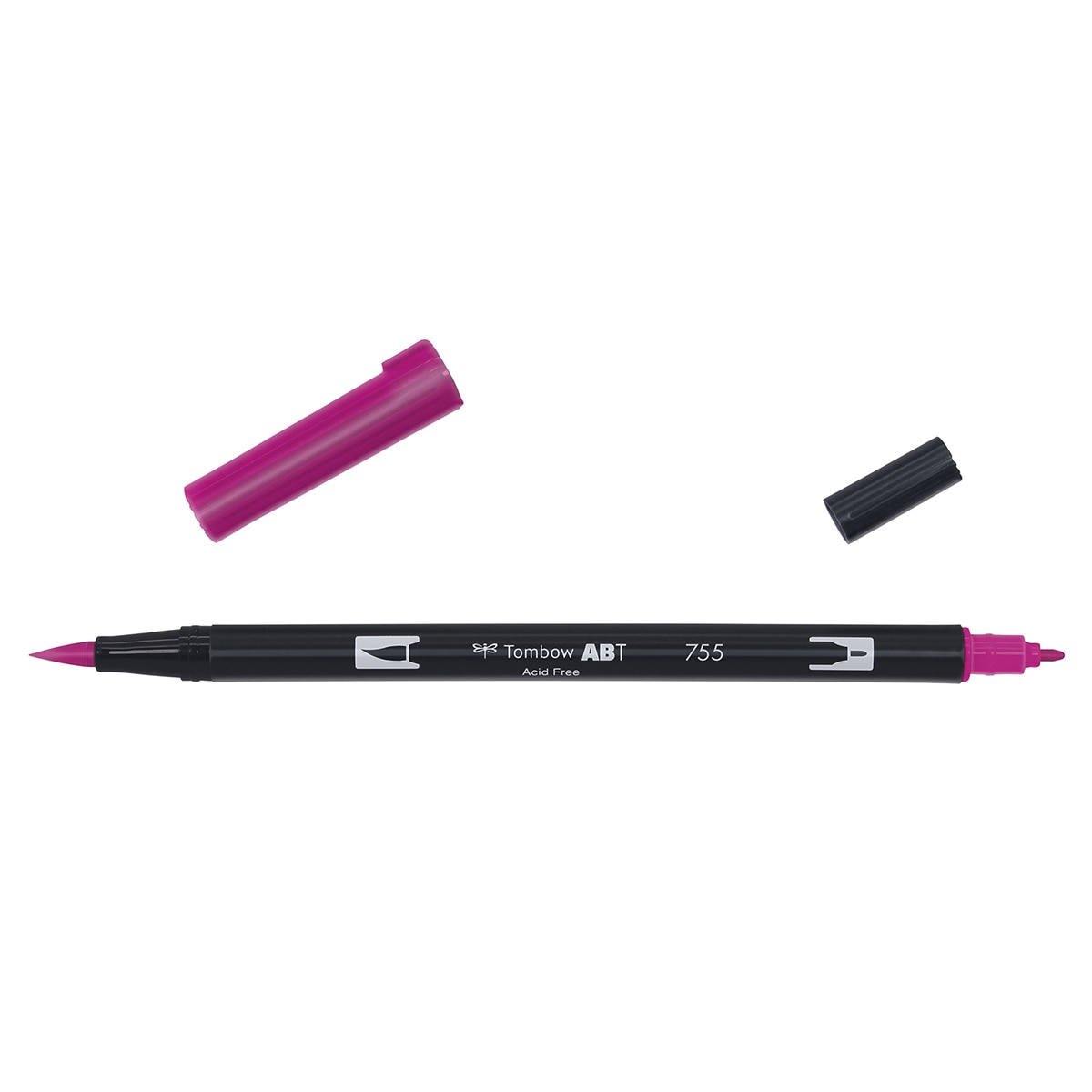 Marcador Dual Brush ABT de ponta dupla aguarelável Rubine Red 755 Vermelho-2