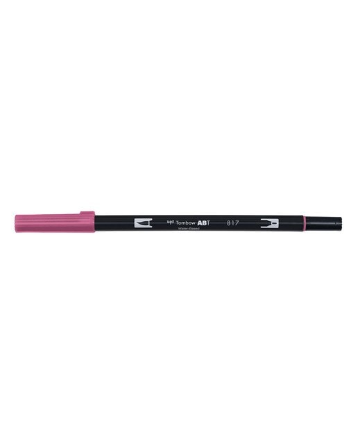 Marcador Dual Brush ABT de ponta dupla aguarelável Mauve 817 Rosa-1