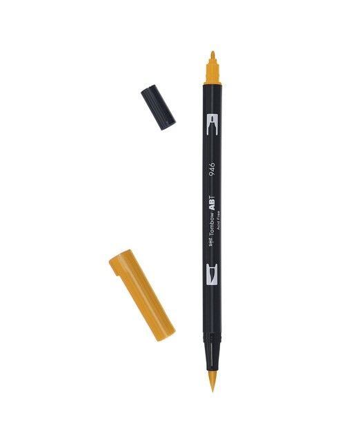 Imagem 0 de Marcador Dual Brush ABT de ponta dupla aguarelável Gold Ochre 946
