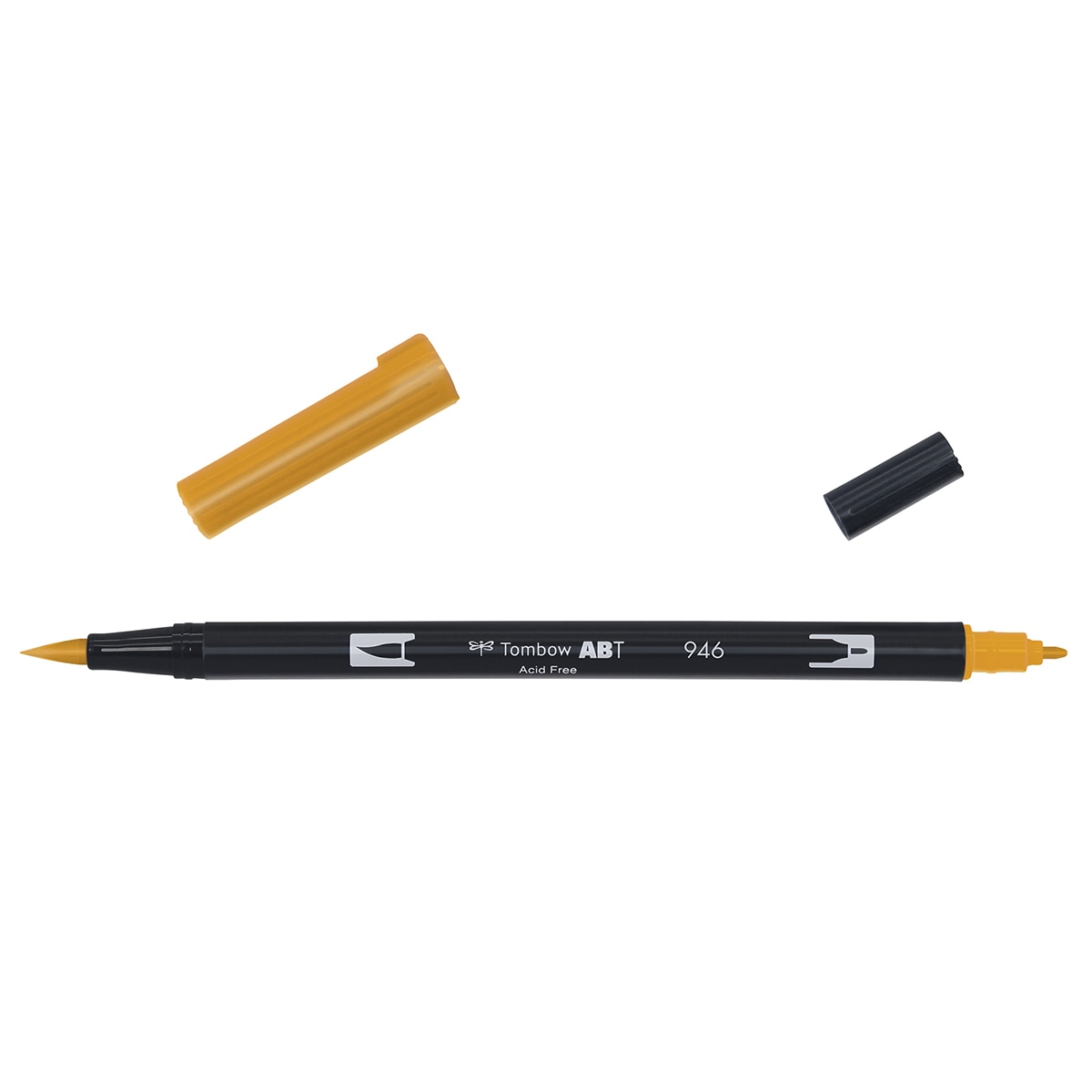 Marcador Dual Brush ABT de ponta dupla aguarelável Gold Ochre 946 Ocre-2