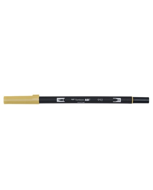 Marcador Dual Brush ABT de ponta dupla aguarelável Sand 992 Areia-1