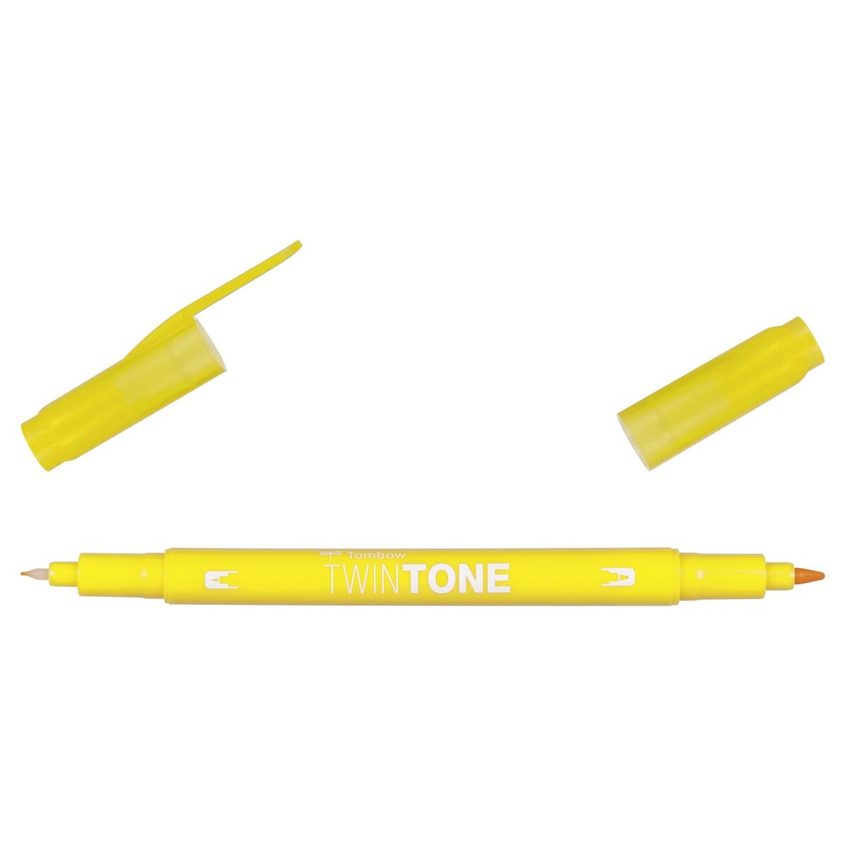 Rotulador Doble Punta TwinTone Base Agua Tombow Yellow 03 Amarillo-2