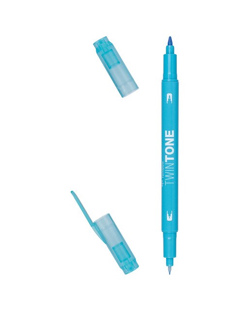 Marcador de ponta dupla TwinTone Base de água Light Blue 13 Azul-claro-1