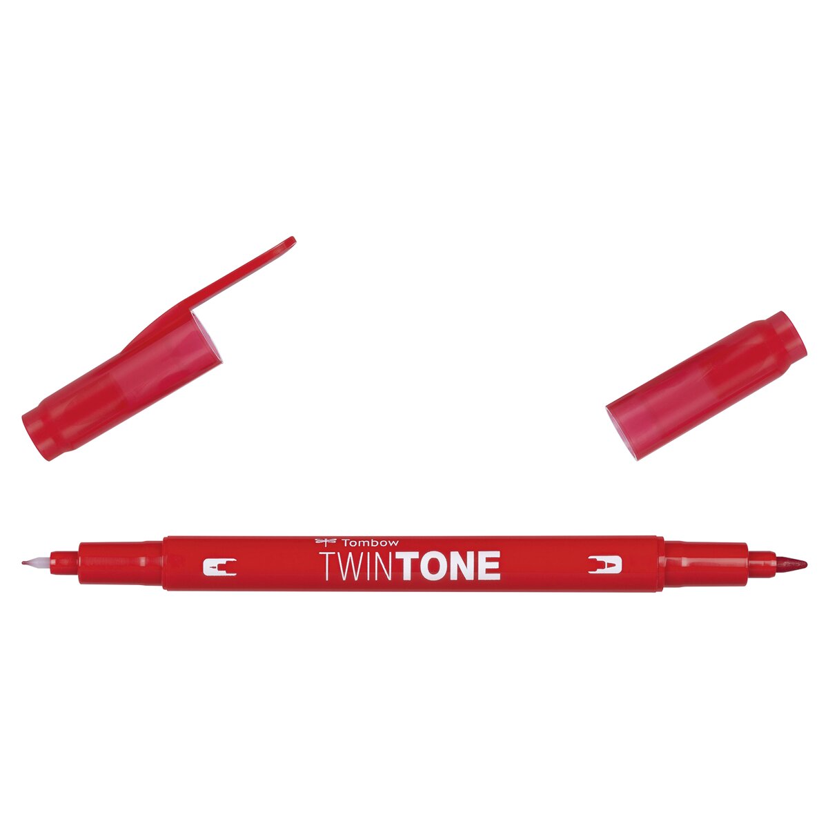 Marcador de ponta dupla TwinTone Base de água Red 25 Vermelho-2