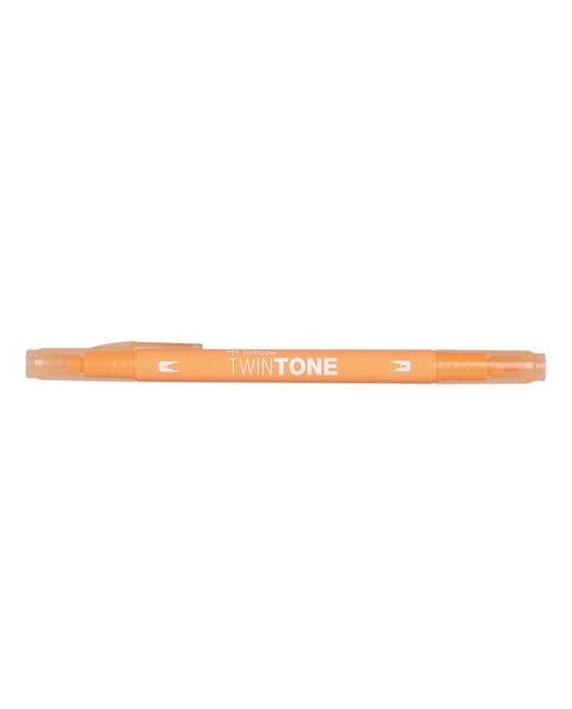 Marcador de ponta dupla TwinTone Base de água Honey Orange 48 Laranja-1