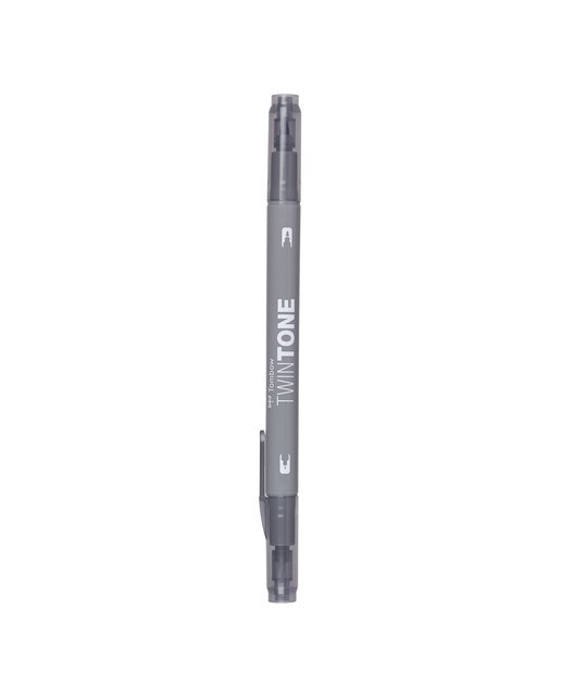 Marcador de ponta dupla TwinTone Base de água Grey 49 Cinzento-1