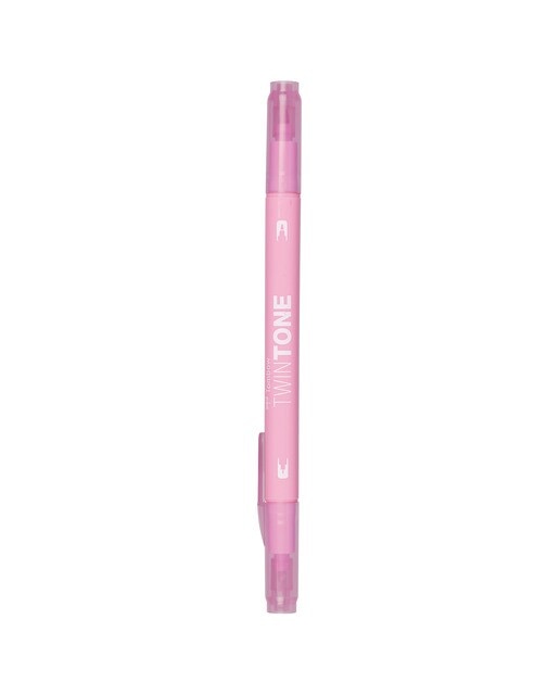 Rotulador Doble Punta TwinTone Base Agua Tombow Pale Rose 58 Rosa-1