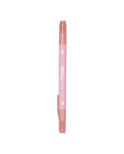 Rotulador Doble Punta TwinTone Base Agua Tombow Peach Pink 61 Melocotón-1