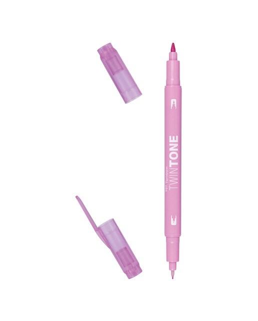 Marcador de ponta dupla TwinTone Base de água Candy Pink 79 Rosa-1