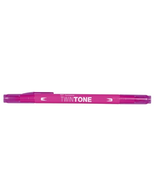 Marcador de ponta dupla TwinTone Base de água Fuchsia Pink 80 Fúcsia-1