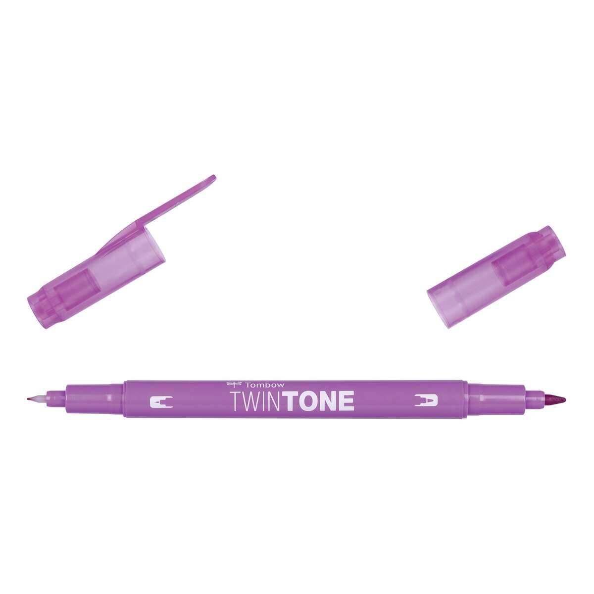 Rotulador Doble Punta TwinTone Base Agua Tombow Raspberry 81 Rosa-2