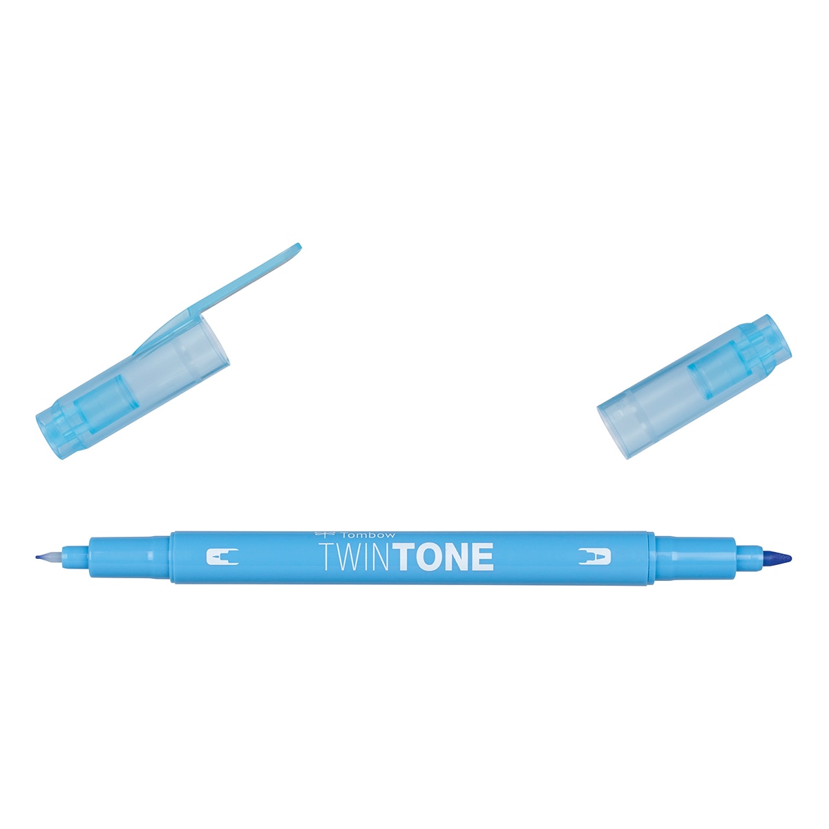 Rotulador Doble Punta TwinTone Base Agua Tombow Sax Blue 83 Azul-2
