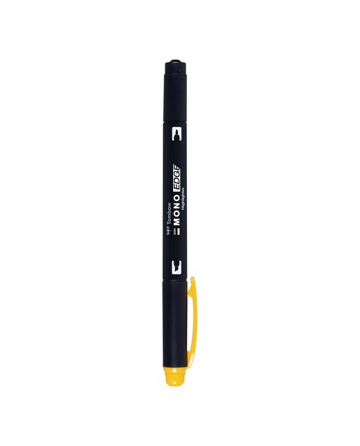 Marcador fluorescente MONO Edge de ponta dupla amarelo Amarelo-1