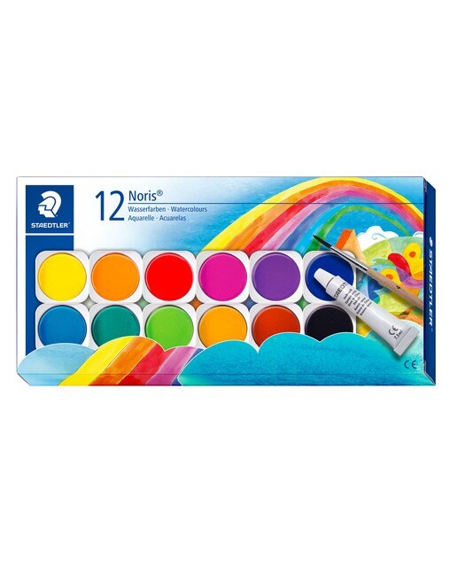Pack con 12 Acuarelas Noris Staedtler en Colores Surtidos
