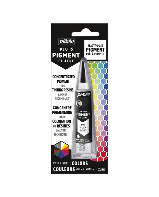 Pigmento Concentrado Cores Misturáveis Tubo 20 ml - Preto 1
