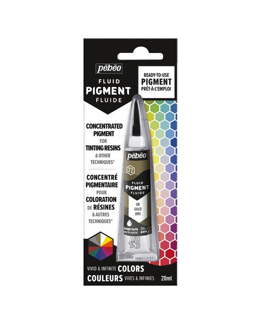 Pigmento Concentrado Cores Misturáveis Tubo 20 ml - Ouro 1