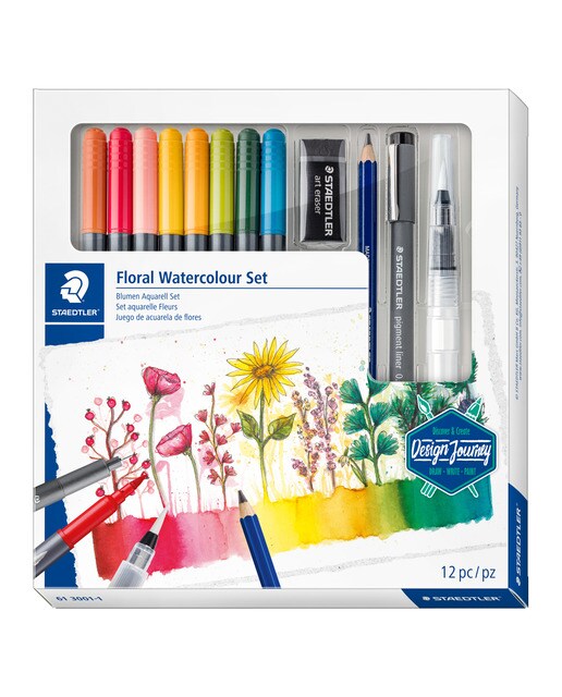 Pack Floral Watercolour Design Journey 1