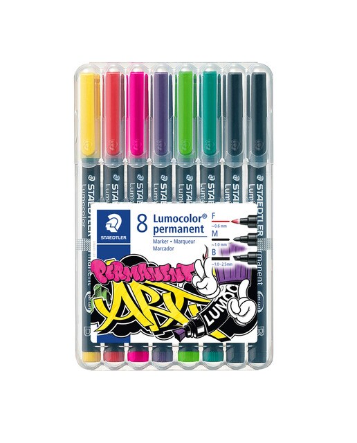 Pack De 8 Marcadores Permanentes - Multicolor Multicolor-1