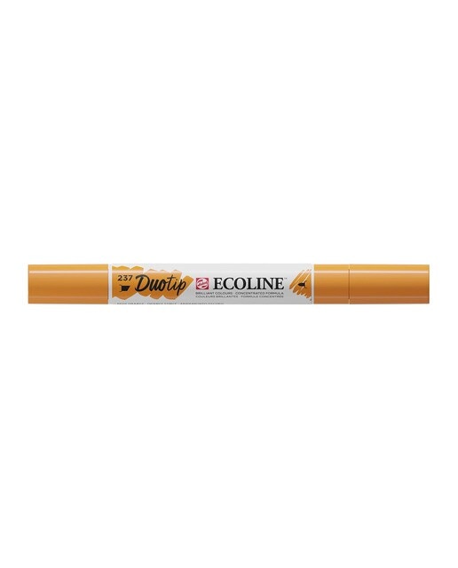 Caneta de Feltro Ponta Dupla Ecoline - Laranja Escuro Laranja-escuro-2