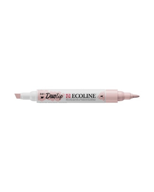Caneta de Feltro Ponta Dupla Ecoline - Vermelho Pastel Vermelho-1