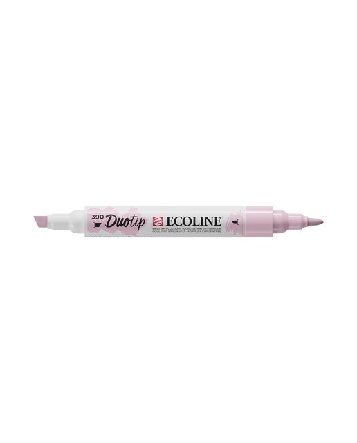 Caneta de Feltro Ponta Dupla Ecoline - Rosa Pastel Rosa-pastel-1