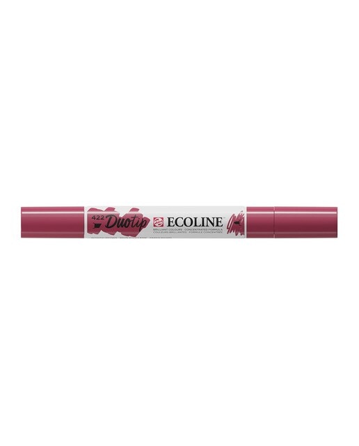 Caneta alimentar Ecoline Talens de ponta dupla castanho avermelhado Vermelho-2
