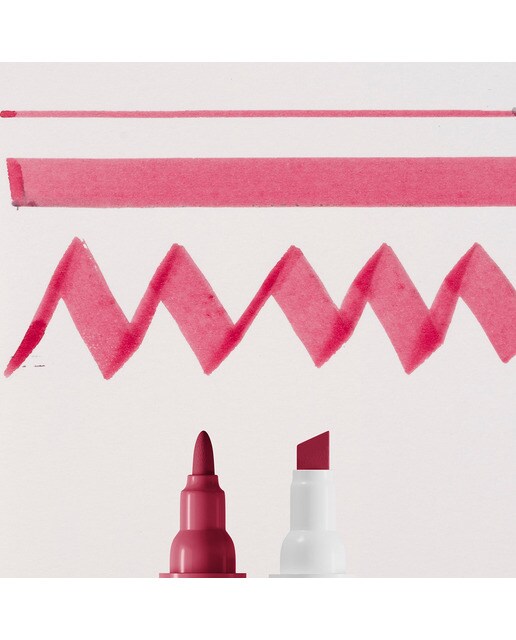 Caneta alimentar Ecoline Talens de ponta dupla castanho avermelhado Vermelho-3