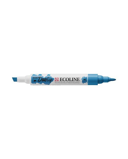 Caneta de Feltro Ponta Dupla Ecoline - Azul Prussia Azul-1