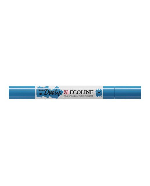 Caneta de Feltro Ponta Dupla Ecoline - Azul Prussia Azul-2