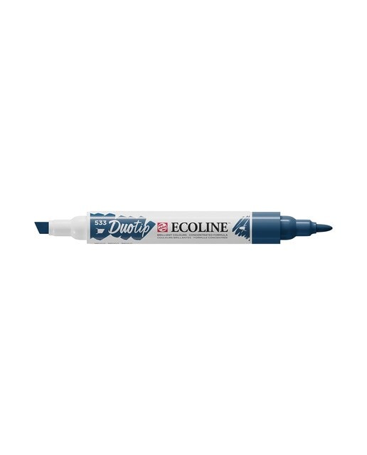 Caneta de Feltro Ponta Dupla Ecoline - Índigo Índigo-1