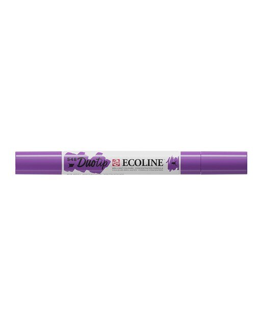 Caneta de Feltro Ponta Dupla Ecoline - Violeta Azul Violeta Azul-2