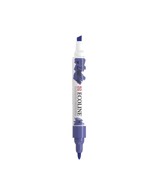 Caneta alimentar Ecoline Talens de ponta dupla azul violeta Azul-1