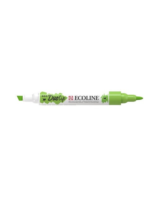 Caneta de Feltro Ponta Dupla Ecoline - Verde Primavera Verde Primavera-1