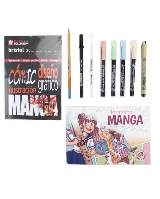 Conjunto para Aprender Manga - Multicolor Multicolor-1